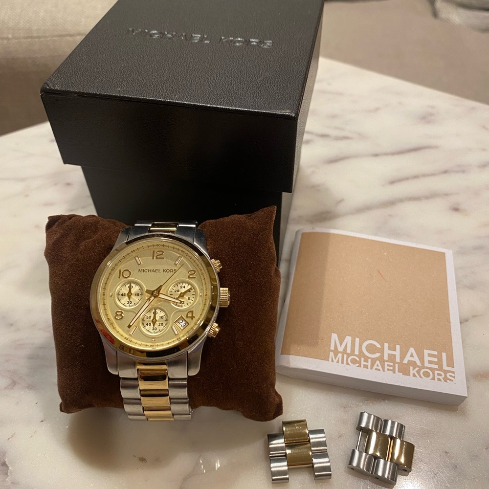 Michael Kors two-tone watch